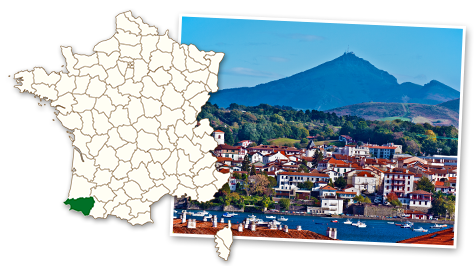 Bresso Marke Südfrankreich Landschaft Karte Baskenland Bresso Marke Südfrankreich Landschaft Karte Baskenland