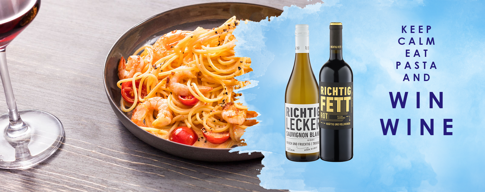 Header Gewinnspiel Brunch Keep calm and eat Pasta