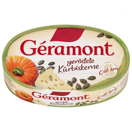Géramont mit gerösteten Kürbiskernen 