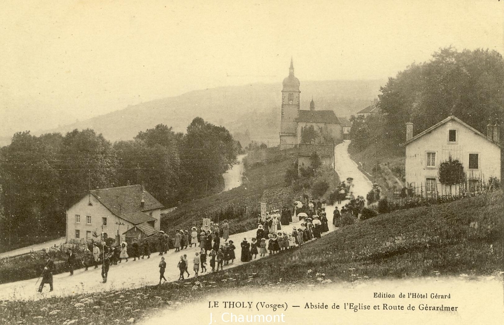Historische Ansicht Dorf Le Tholy