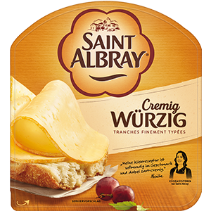 Saint Albray mild würzig cremige Scheiben packshot