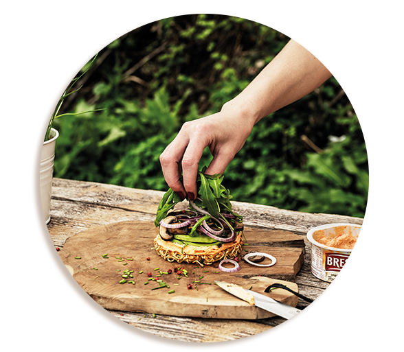 Ramen-Burger Zubereitung Schritt 4 Ramen-Burger Zubereitung Schritt 2