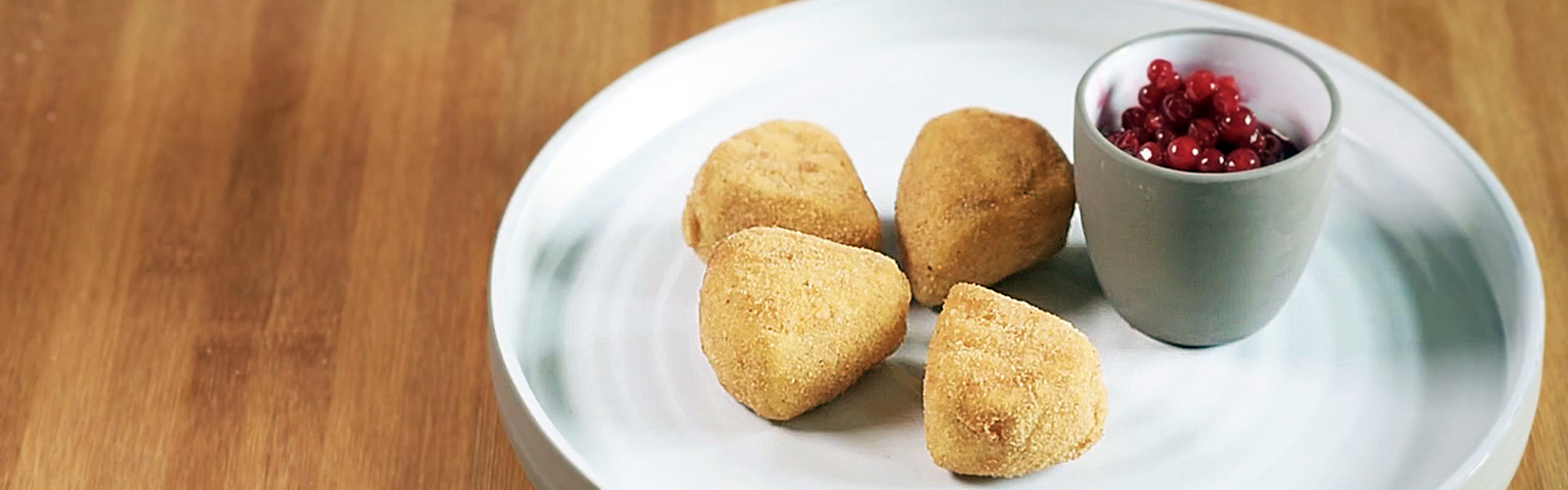 Rezept gebackener Käse mit Preiselbeeren