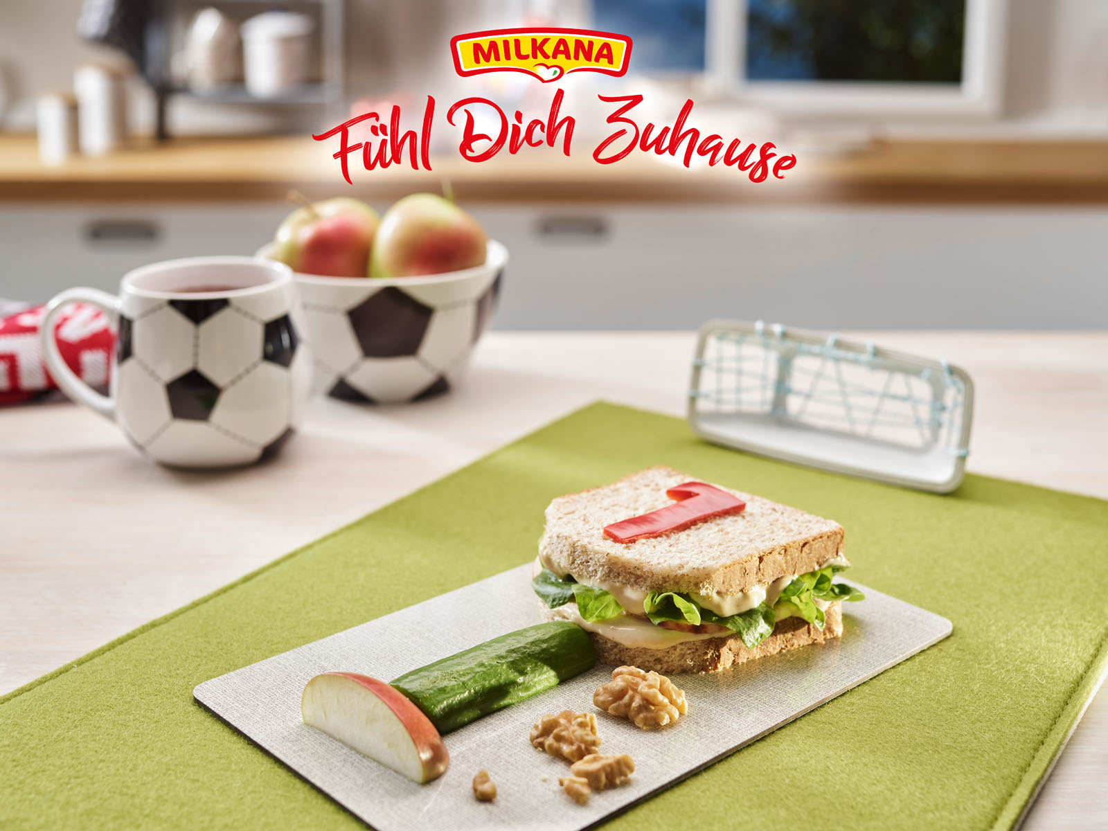 MILKANA Fußballbrot - Fühl Dich Zuhause