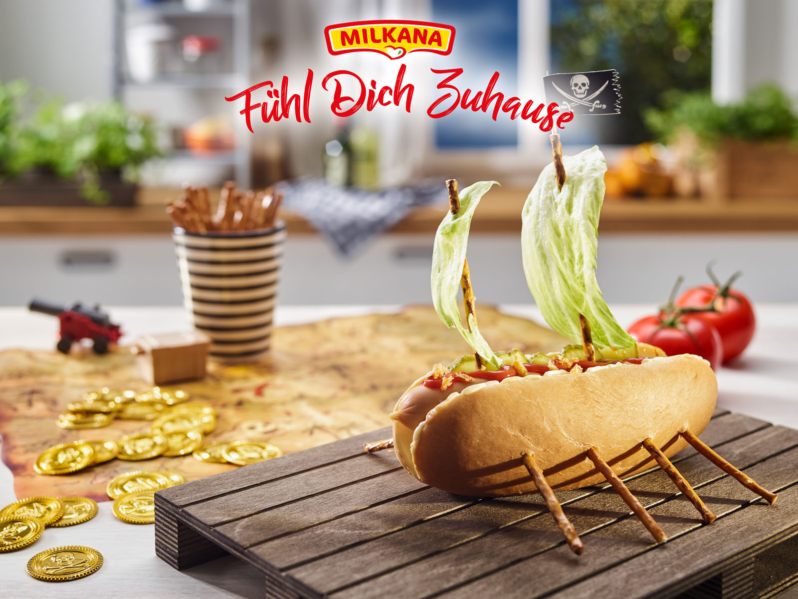 Rezept MILKANA Piratenschiff-Brot - Fühl Dich Zuhause