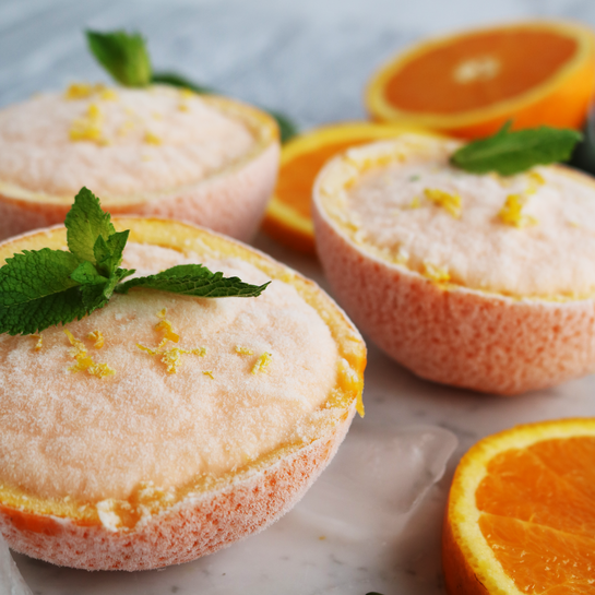 Sommerliches Orangen-Spritz-Eis