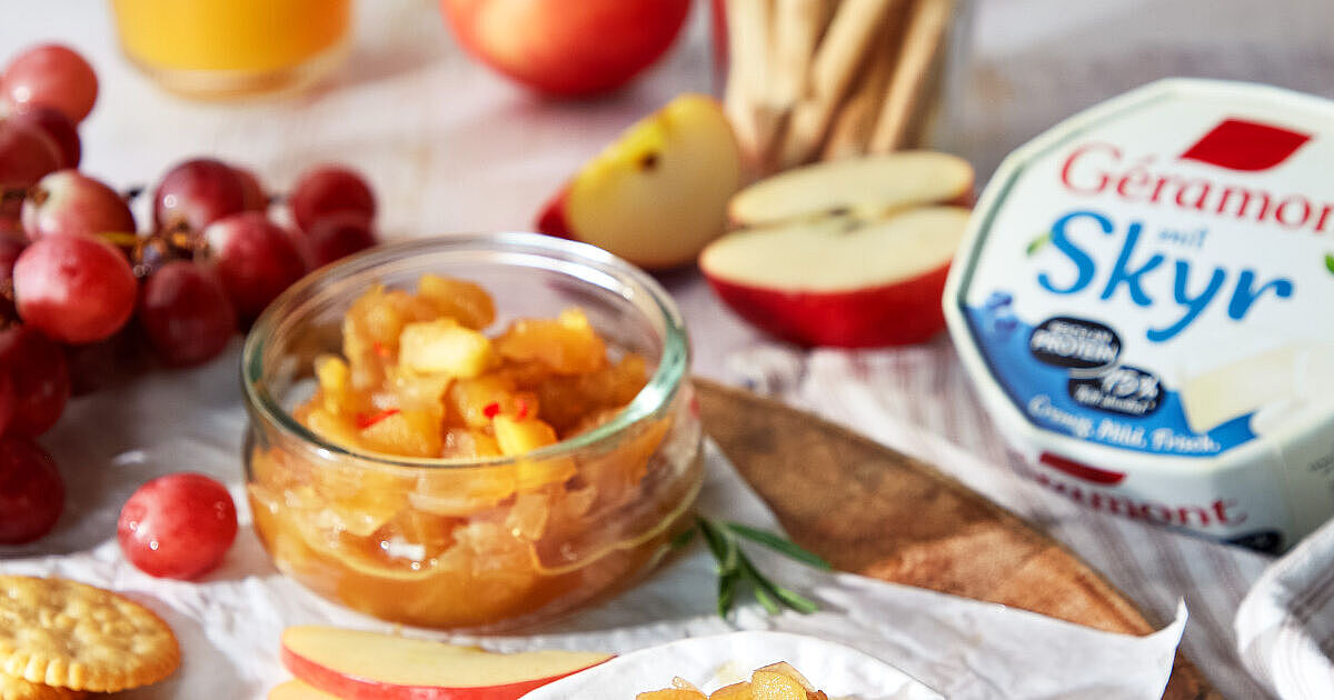 Rezept Selbstgemachtes Apfelchutney mit Géramont