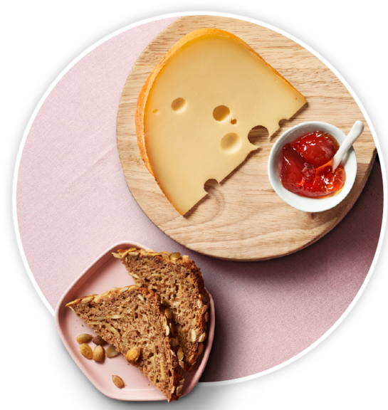 Eine runde Sache - Fol Epi mit Sonnenblumen-Kürbiskernbrot