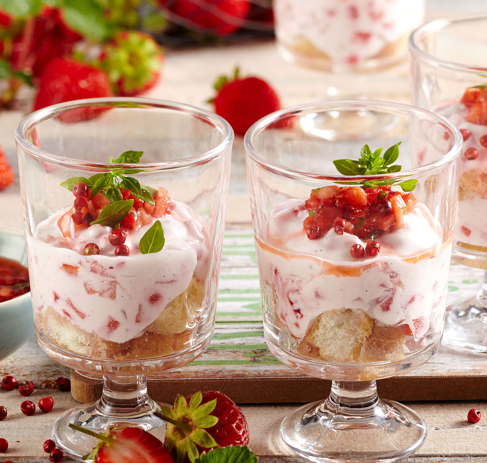 Erdbeer-Tiramisu mit Chavroux