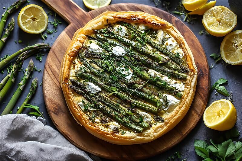 Spargel-Tarte mit Le Tartare