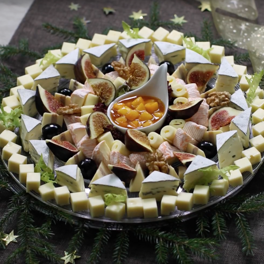 Käseplatte Käse Mandala Mosaik