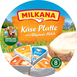 Milkana Runddose Käse Platte packshot Milkana Runddose Käse Platte packshot