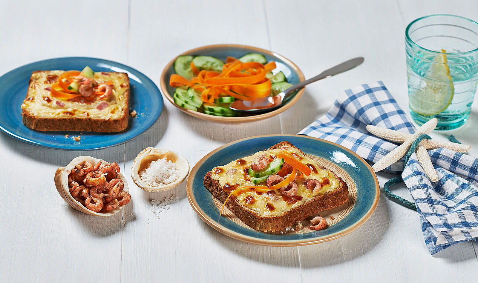 Milkana Toast Helgoland mit Krabben