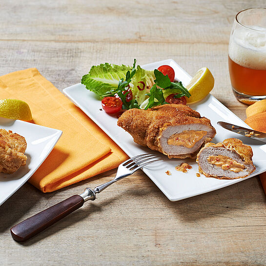 Gefüllte Schnitzel &quot;Red Hot Chili&quot; mit Milkana