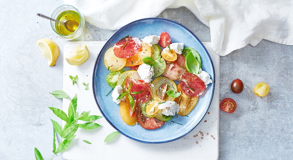 Tomatensalat mit Chavroux