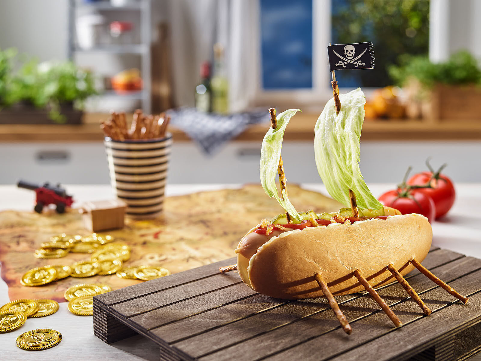MILKANA Piratenschiff-Brot