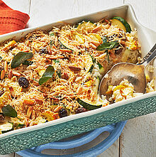 Mediterraner Auflauf mit Zucchini und Reis - ein französischer Klassiker