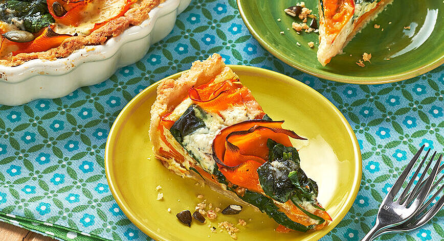 Kürbisquiche mit Bresso-Creme