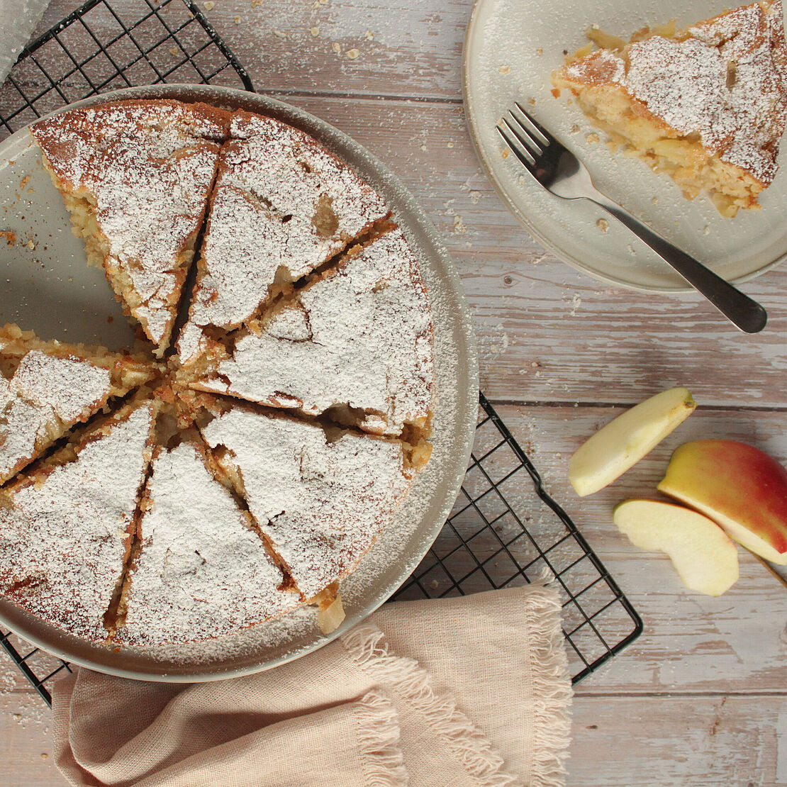 rezept omas apfel rührkuchen quer