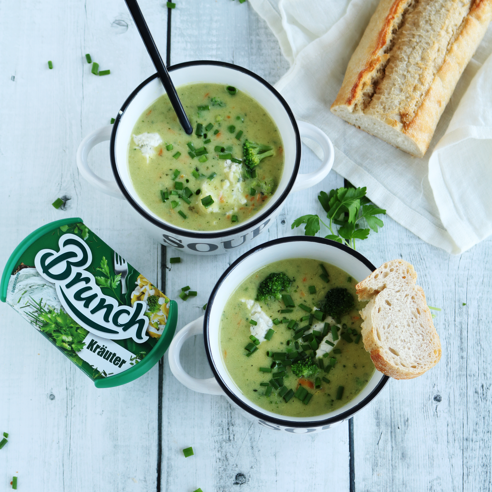 Brokkoli-Gemüse-Cremesuppe