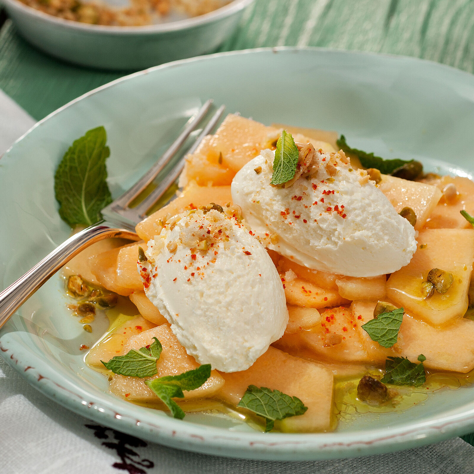 Erfrischender Melonensalat mit Bresso Meersalz