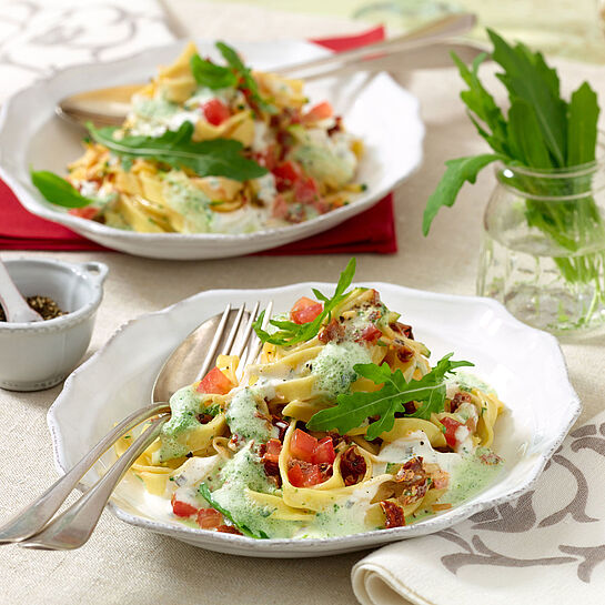 Wer Nudeln und Ziegenkäse mag, wird dieses Rezept lieben!