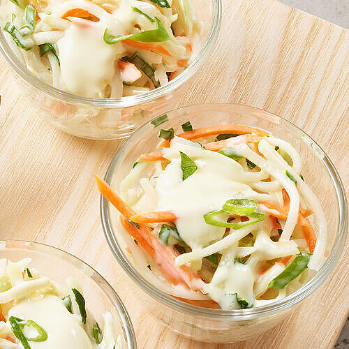 Kohlrabi-Salat mit Milkana Pur