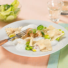 Tolle Rezeptidee - Käse-Schinken-Ravioli