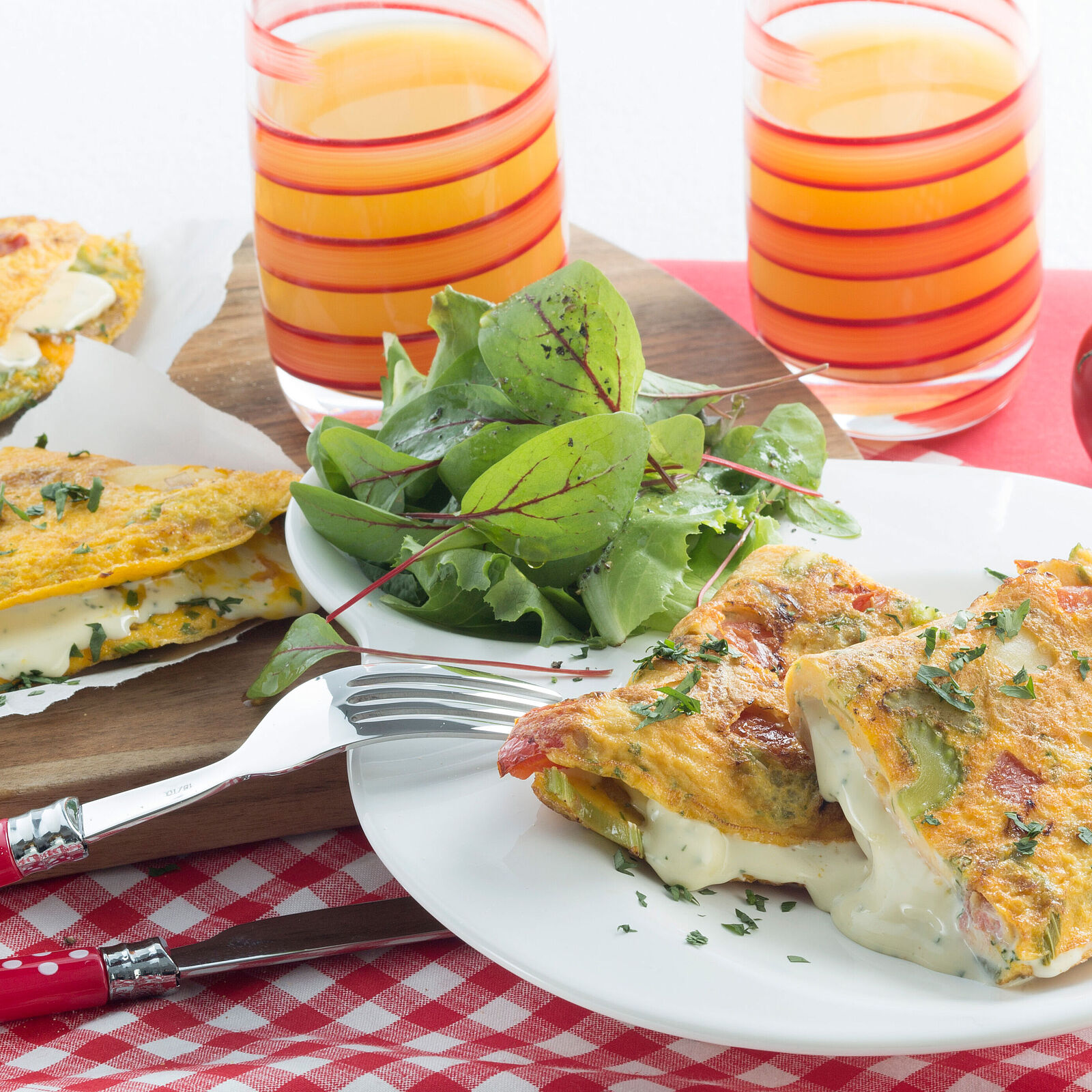 Omelett mit Milkana Kräuter