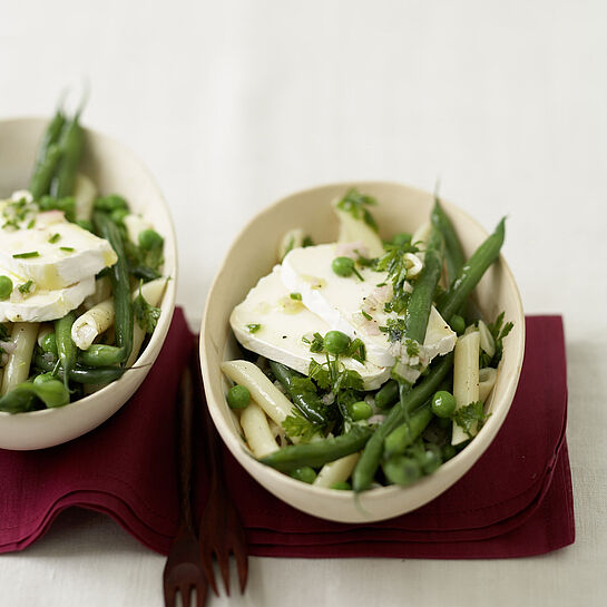 Nudel-Bohnen-Salat à la Géramont - genussvoll kochen