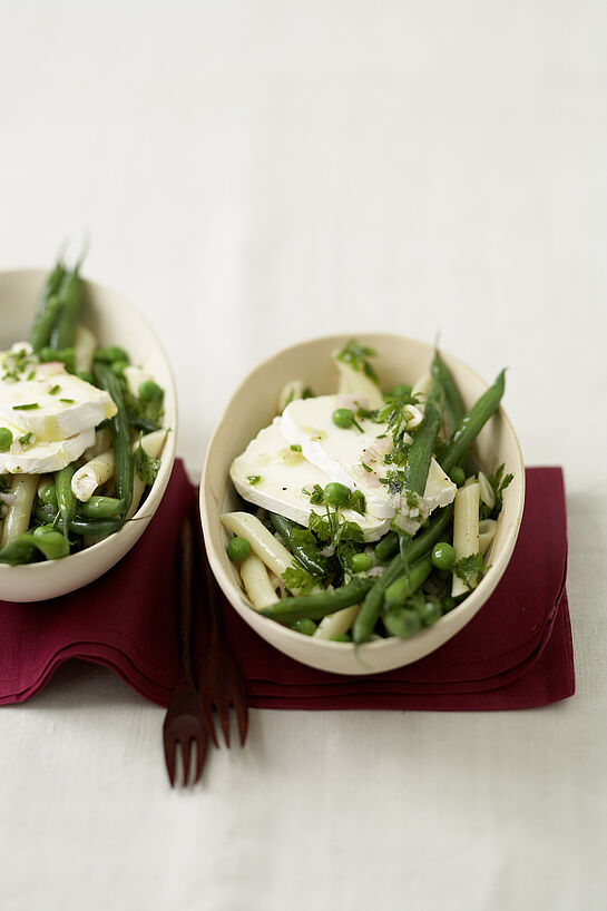 Nudel-Bohnen-Salat à la Géramont - genussvoll kochen