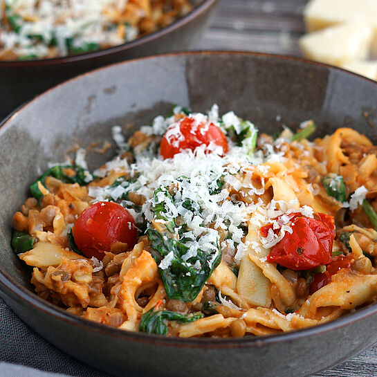 one pot linsen bolognese