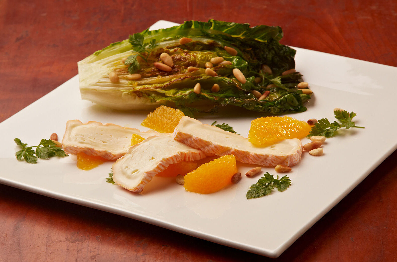 Warmer Salat mit Orangen-Vinaigrette