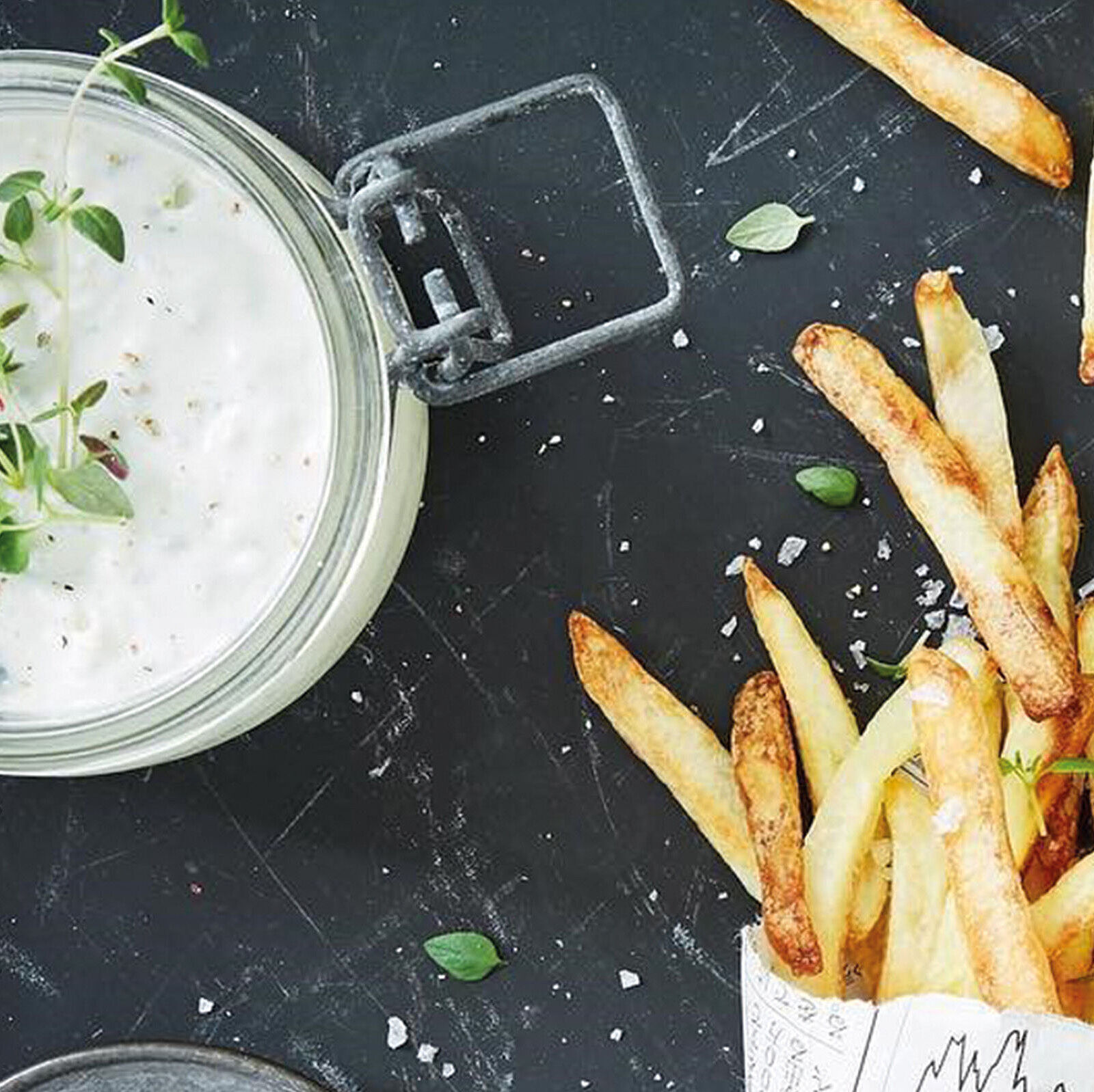 Pommes-Dip mit Käse