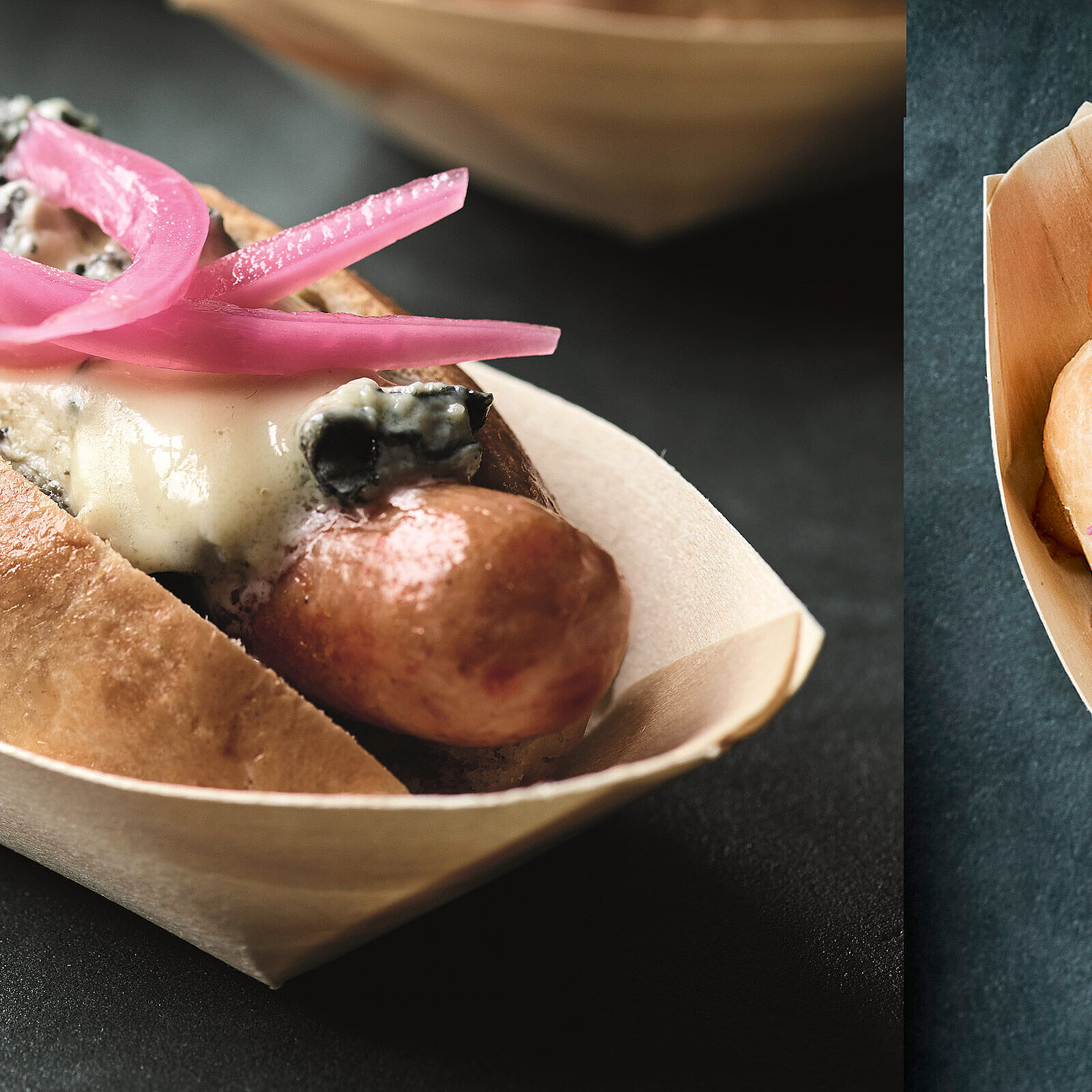 Mini Hot Dogs mit Saint Agur