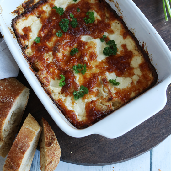 Gebackener Artischocken Dip mit Käse