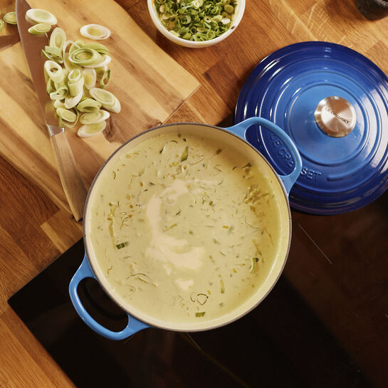 Milkana Käse-Lauchsuppe