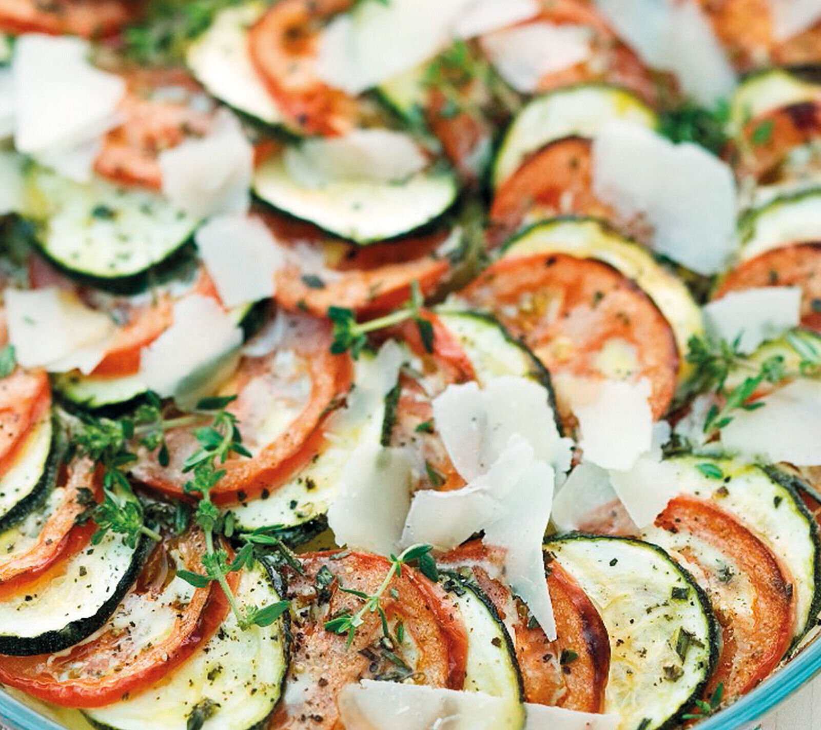 Tomaten-Zucchini-Gratin