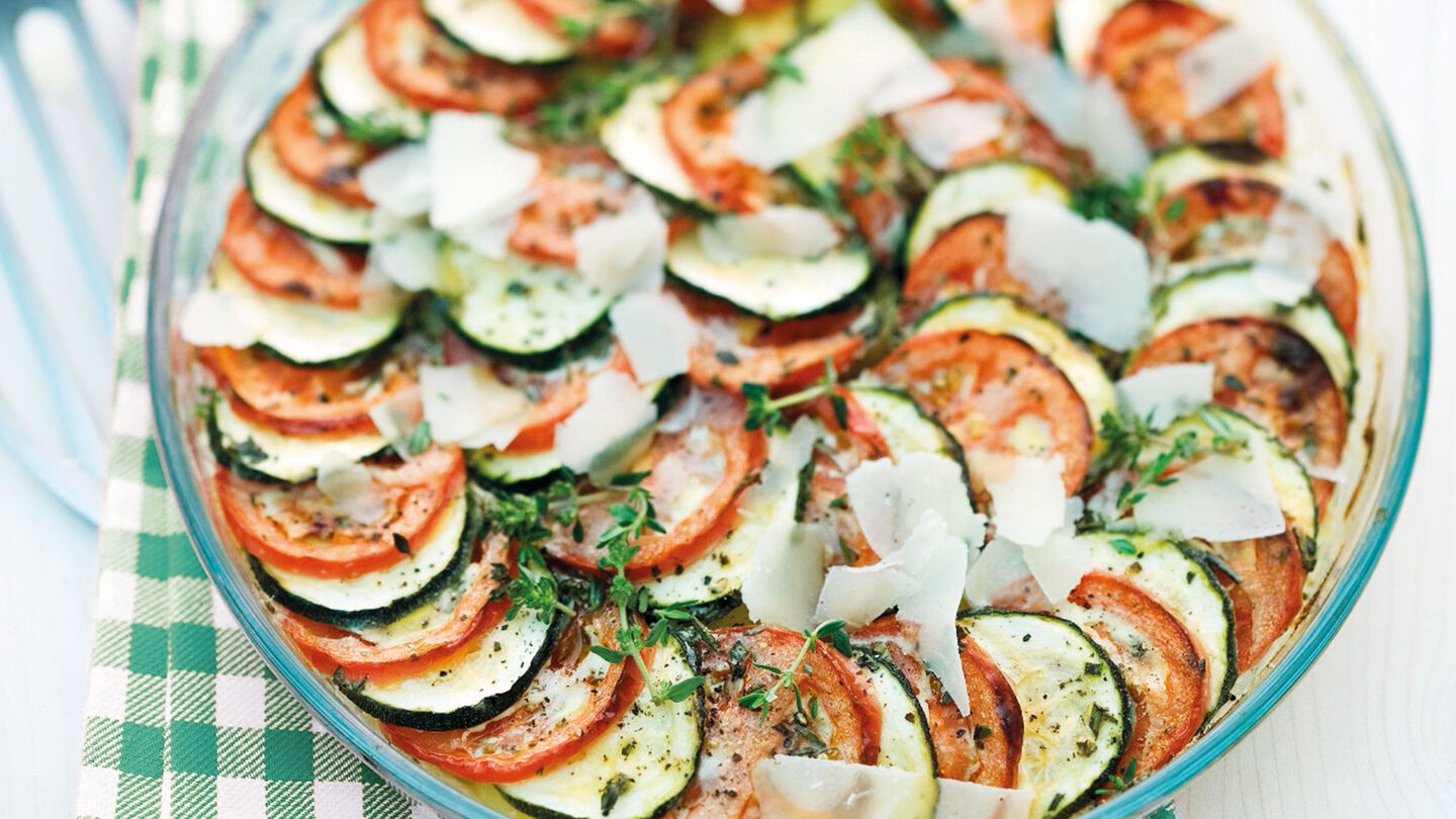 Rezept Tomaten-Zucchini-Gratin Rezept Tomaten-Zucchini-Gratin