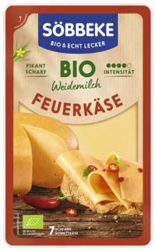 Packung Bio Weidemilch Feuerkäse Scheiben