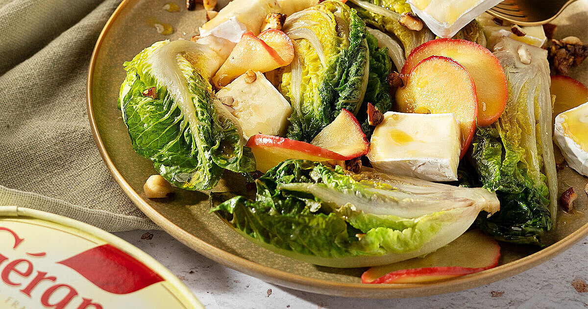 Gebratener Romana-Salat mit Géramont