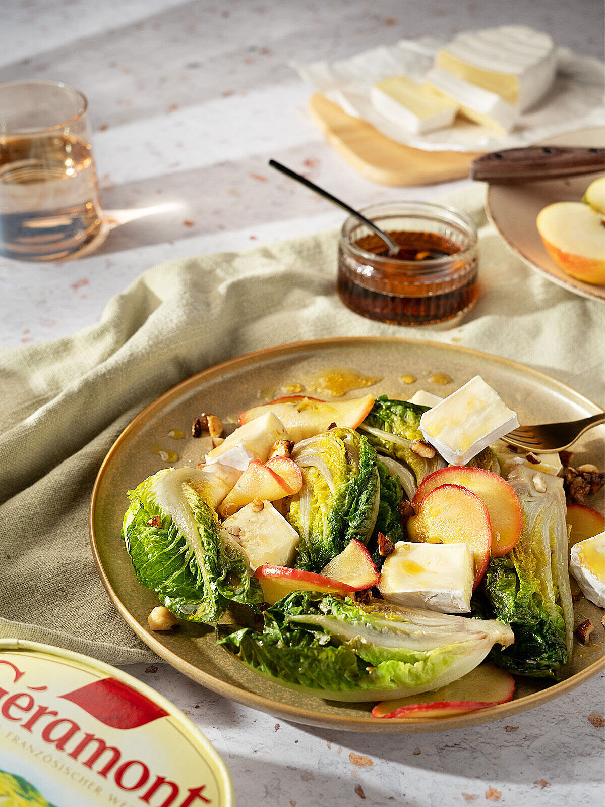 Gebratener Romana-Salat