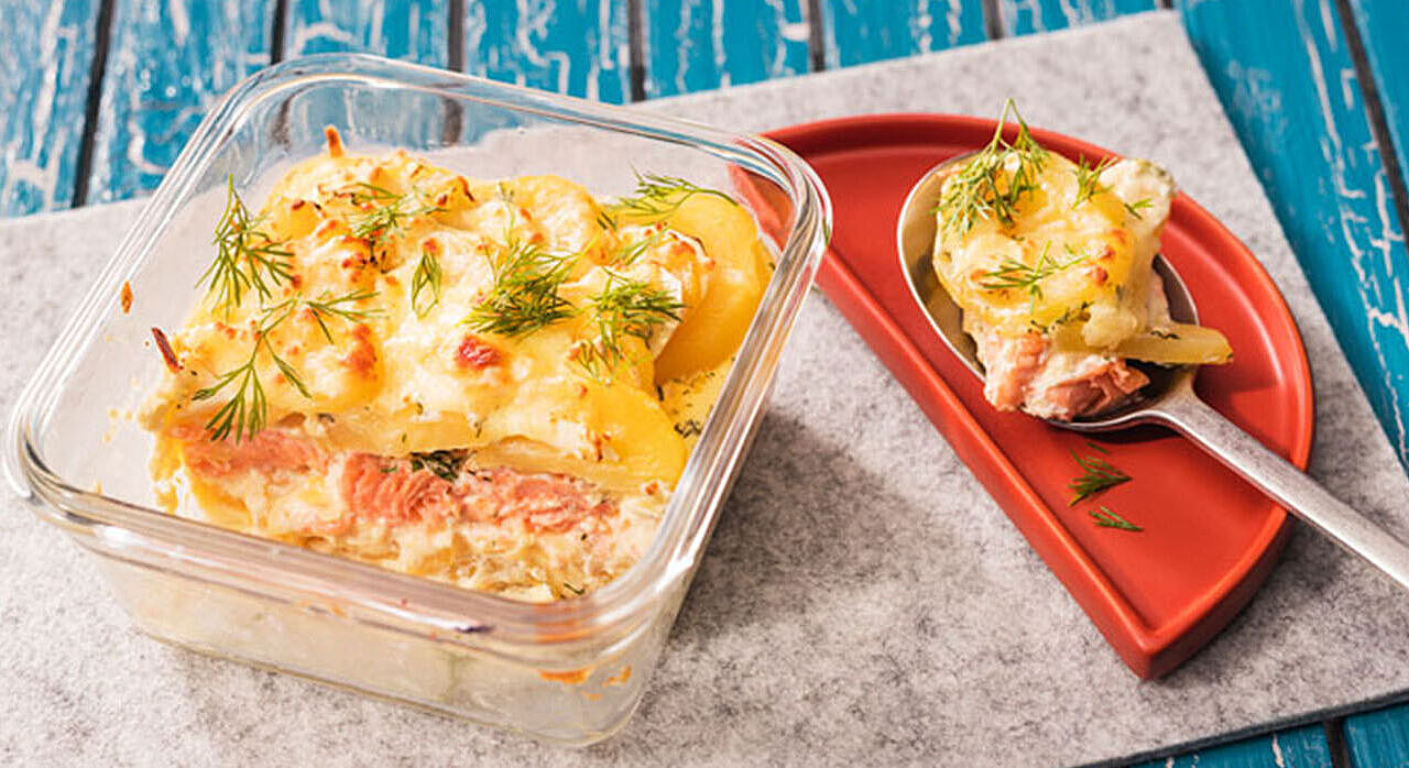 Kartoffel-Lachs-Gratin mit Brunch-image