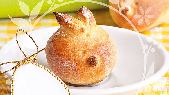 Rezept zu Ostern Hasenbrötchen 