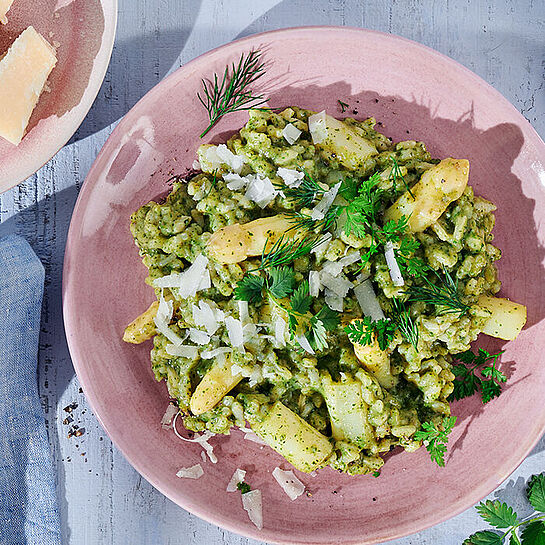 Risotto mit Spargel und Parmesan