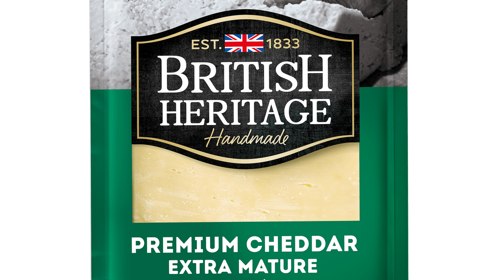 Premium Cheddar Extra Mature” in Scheiben | British Heritage