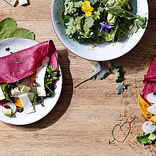 Rezept für rote Bete Pfannkuchen