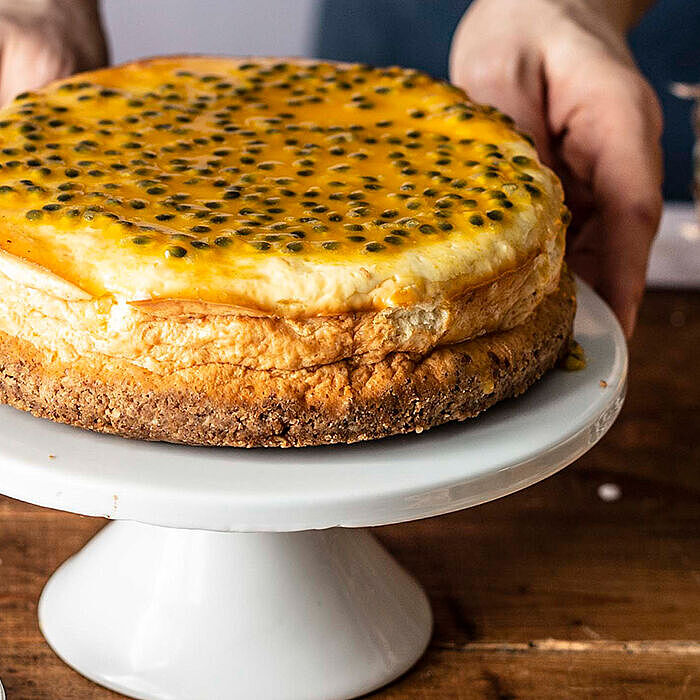 New York Cheesecake | Leckeres American Cheesecake Rezept mit Maracuja