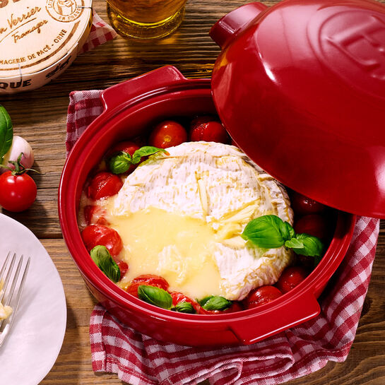 Grill-Camembert mit Kirschtomaten