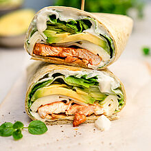 Wrap mit Hähnchen und Avocado